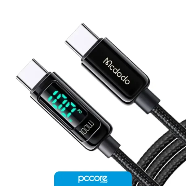 Cable Usb Mcdodo Degree Tipo C A Tipo C Display 1.2M