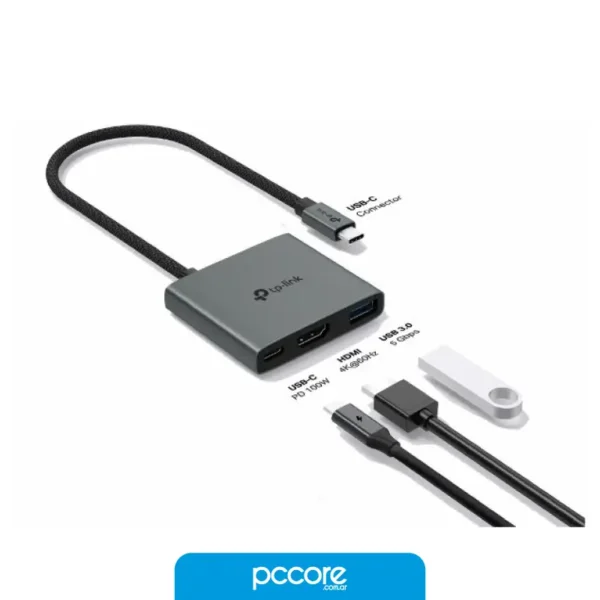 Hub Usb 3 In 1 Usb C A Usb C PD / Hdmi 4K / Usb 3.0 Tp-Link UH3020C