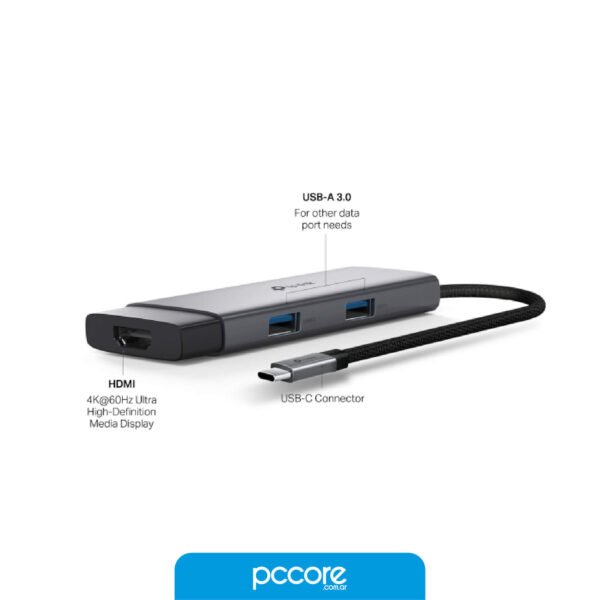 Hub Usb 5 In 1 Usb C A Usb C PD / Usb C 3.0 / Hdmi 4K / Usb 3.0 x2 Tp-Link UH5020C
