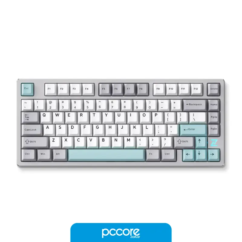 Teclado Mchose Z75S-1 Mecánico Inalámbrico Grey RGB Switch Cream Shaft Teclado Mchose Z75S-1 Mecánico Inalámbrico Grey RGB Switch Cream Shaft