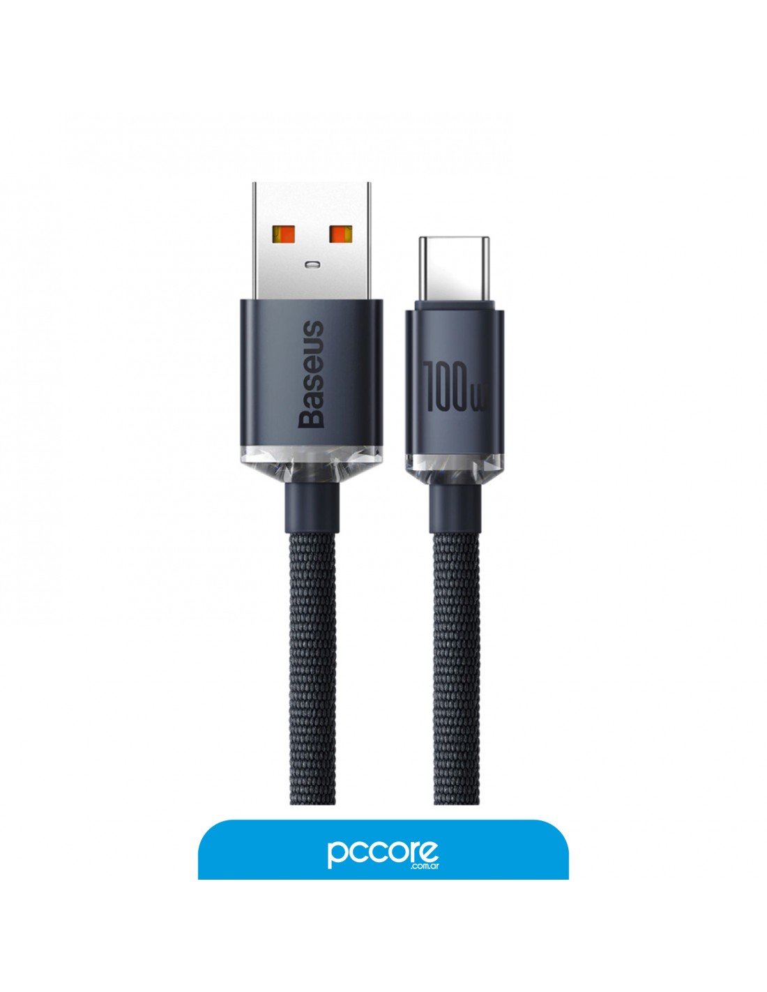 Home Cable Usb Baseus Tipo A A Tipo C Crystal 2m 100w A01208 1 1