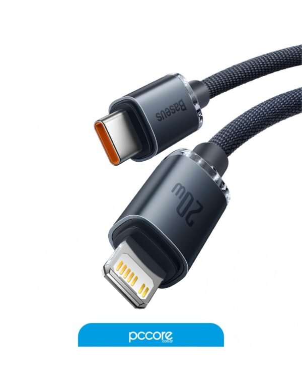 Cable Usb Baseus Tipo C A Lightning Crystal 2M 2A A01075/74