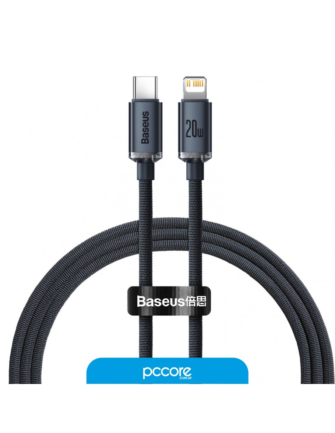 Cable Usb Baseus Tipo C A Lightning Crystal 2m 2a A0107574 4