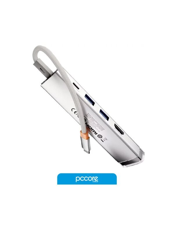 hub-usb-baseus-6-en-1-pd-hdmi-4k-usb-x2-rj45-ultrajoy-silver-2.jpg Hub Usb 5 In 1 Usb C A Usb C PD / Hdmi 4K / Usb 3.0 x2 / RJ45 Baseus UltraJoy Silver