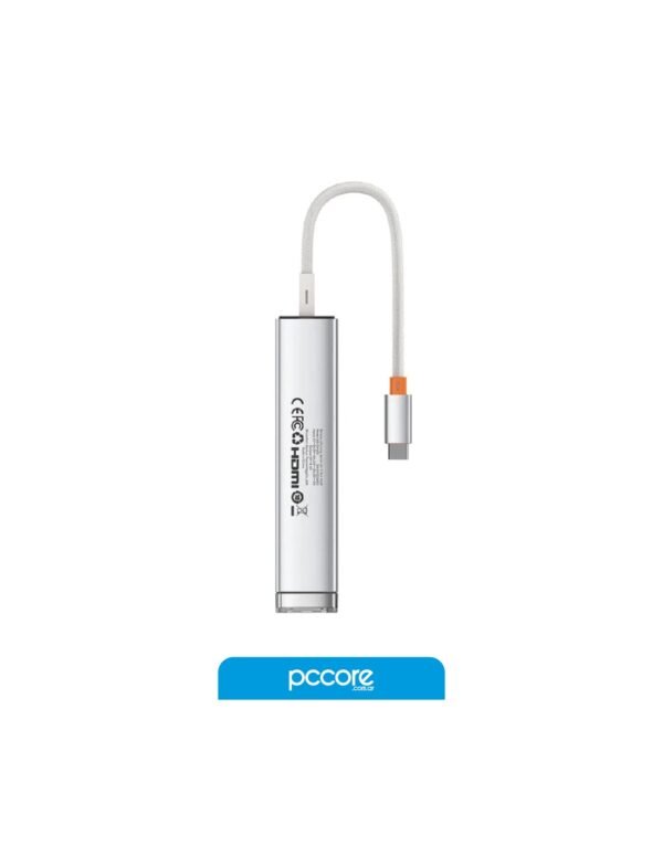 hub-usb-baseus-6-en-1-pd-hdmi-4k-usb-x2-rj45-ultrajoy-silver-3.jpg Hub Usb 5 In 1 Usb C A Usb C PD / Hdmi 4K / Usb 3.0 x2 / RJ45 Baseus UltraJoy Silver