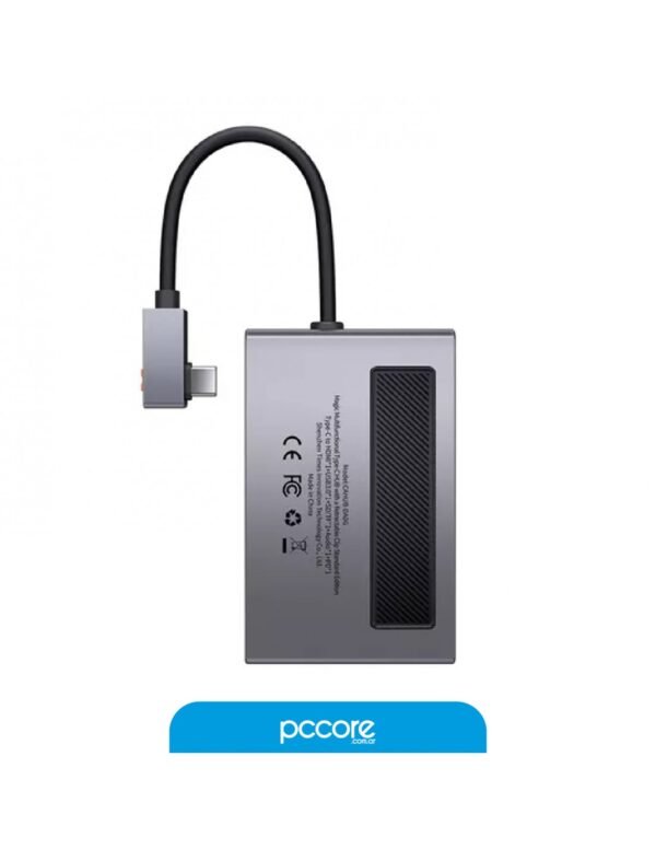 Hub Usb 6 In 1 Usb C A Usb C PD / Hdmi 4K / Usb 3.0 / Aux / SD / MicroSD Baseus