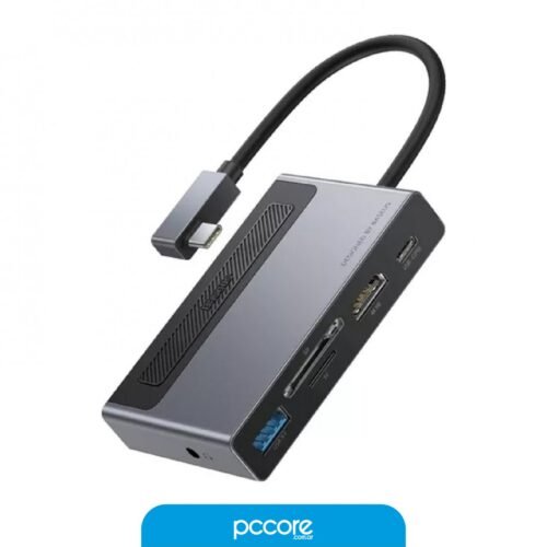 Hub Usb 6 In 1 Usb C A Usb C PD / Hdmi 4K / Usb 3.0 / Aux / SD / MicroSD Baseus
