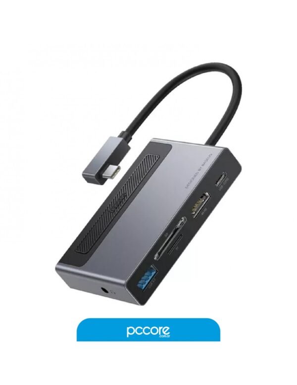 Hub Usb 6 In 1 Usb C A Usb C PD / Hdmi 4K / Usb 3.0 / Aux / SD / MicroSD Baseus