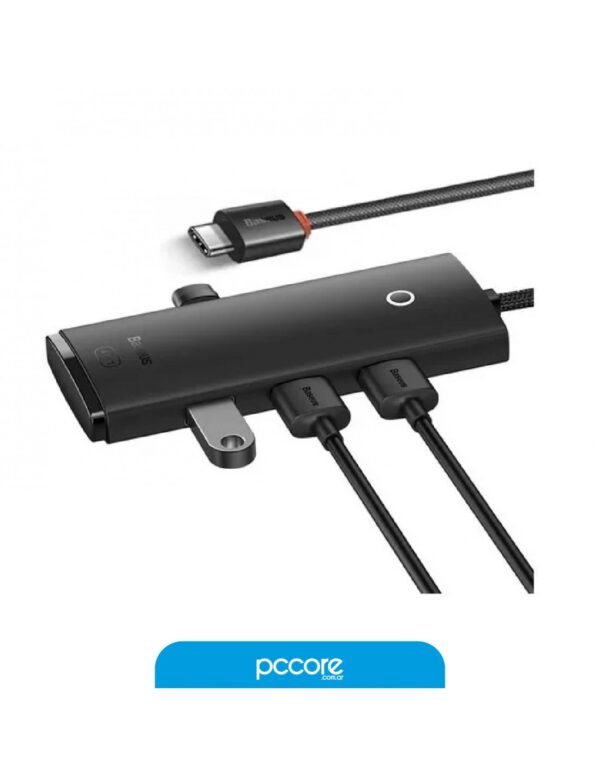 Hub Usb Usb C A Usb A 3.0 x3 25cm Baseus Lite Black