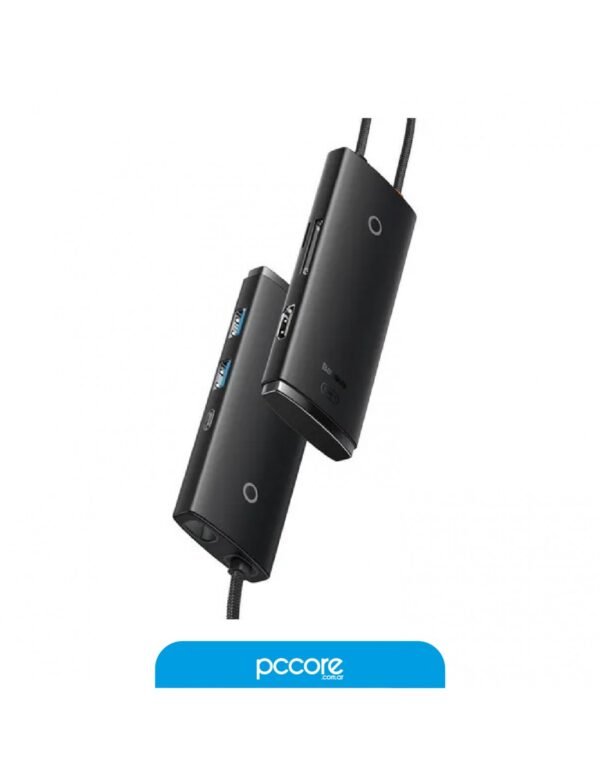 Hub Usb 6 In 1 Usb C A Usb A 3.0 x2 / Hdmi 4K / MicroSD Baseus Lite Black