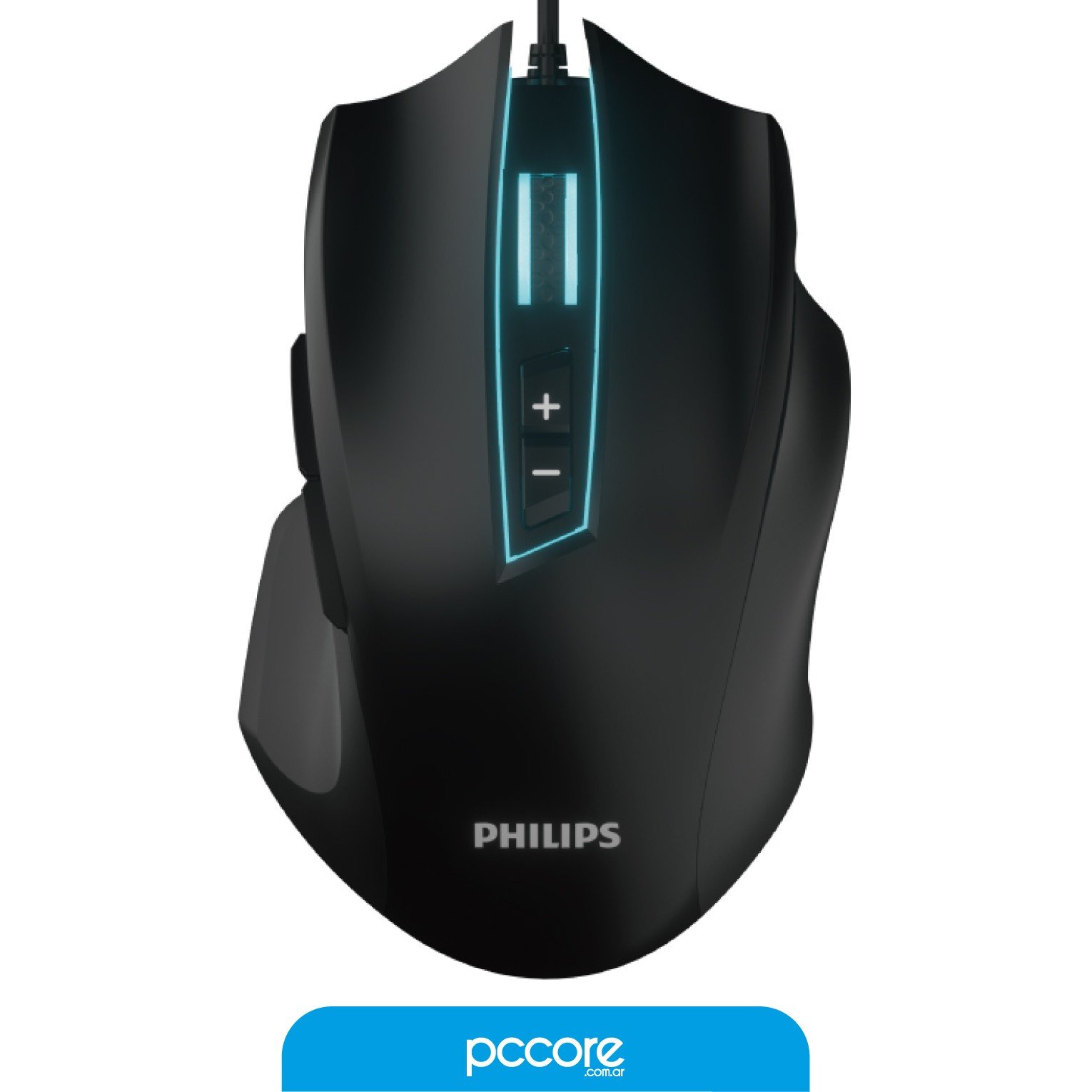 Home Mouse Usb Gamer Philips Spk9201 9 Keys 3000dpi 7 Colores 1