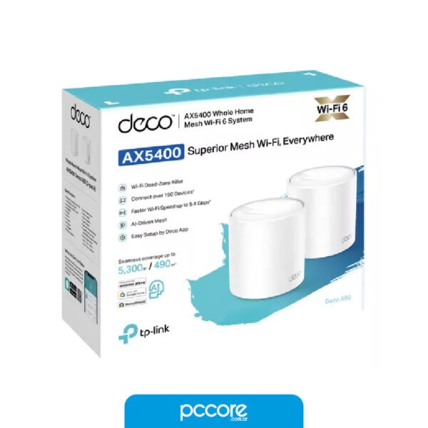 x60 (3) Repetidor Wifi Tp-Link Deco X60 AX5400