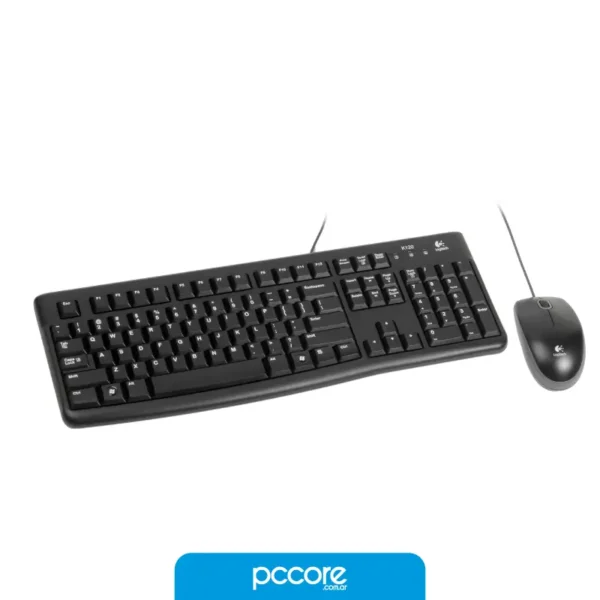 teclado y mouse logitech mk120 combo usb