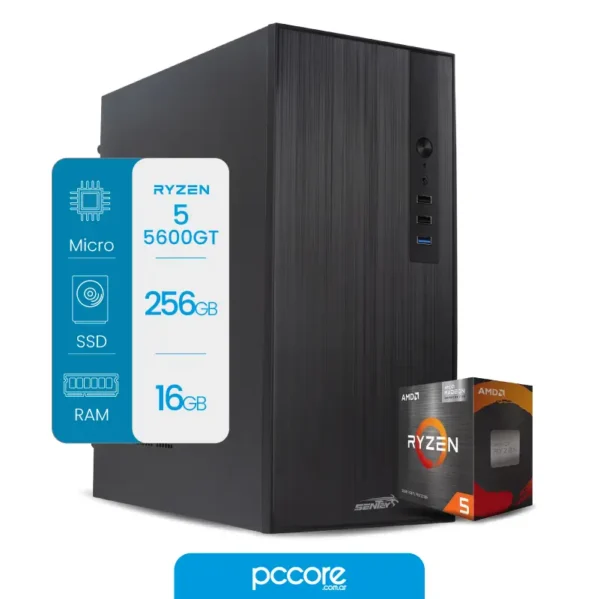 Pc AMD Ryzen 5 5600GT 16GB 256SSD Wifi + BT