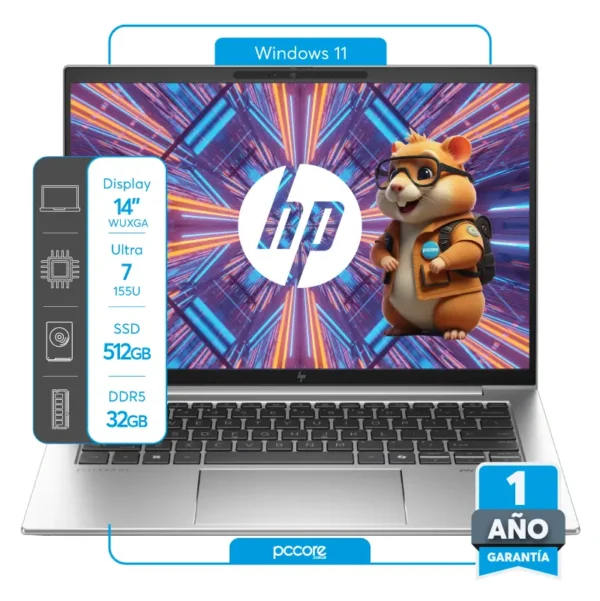 Notebook HP EliteBook 840 G11 Ultra 7-155U 32GB 512SSD 14 Win11Pro