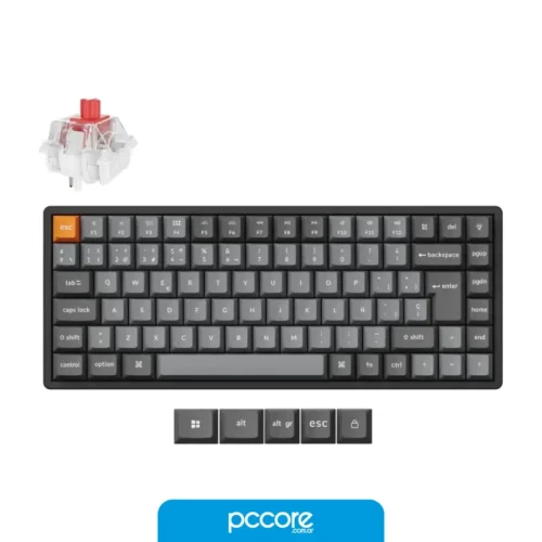 Teclado Keychron K2 Max 75 Mecánico Inalámbrico Bluetooth Black Switch Red