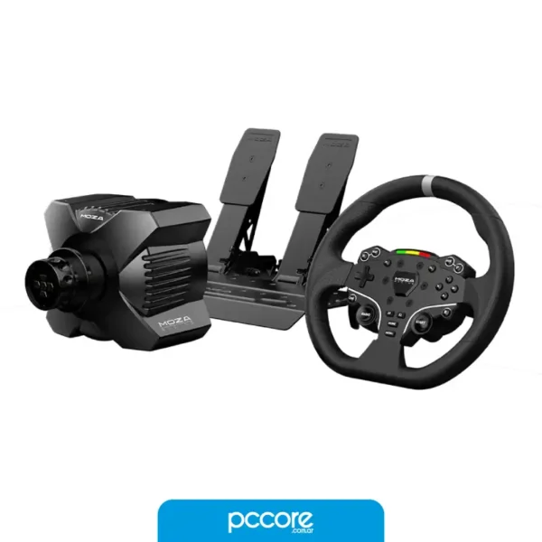 Volante MOZA R3 Bundle RS074 Base Direct Drive + Volante + Pedales Acero