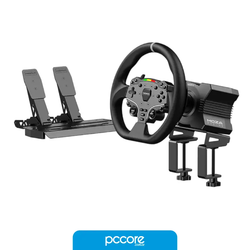 Volante MOZA R5 Bundle RS20 Base Direct Drive + Volante + Pedales Acero