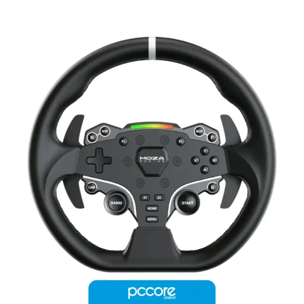 R5RS20-13 Volante MOZA R5 Bundle RS20 Base Direct Drive + Volante + Pedales Acero