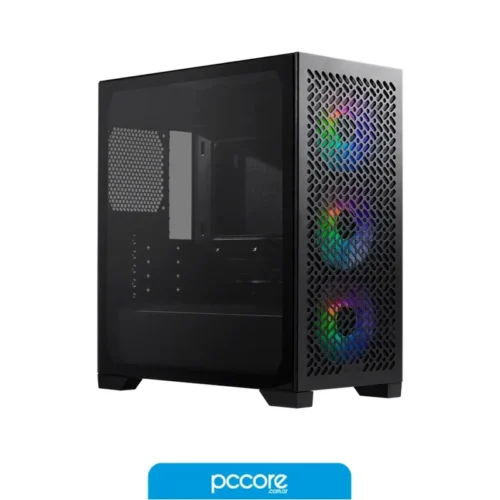 Gabinete Cooler Master Elite 302 Black 3 fans ARGB s/fuente