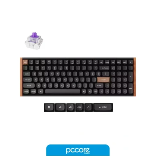Teclado Keychron K4 He 96 Low Profile Magnético Inalámbrico Black Switch Gateron Nebula