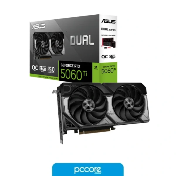 placa de video asus nvidia geforce dual rtx5060ti Asus nvidia geforce dual rtx5060ti 8GB