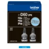 botella de tinta brother btd60 negra pack de 2