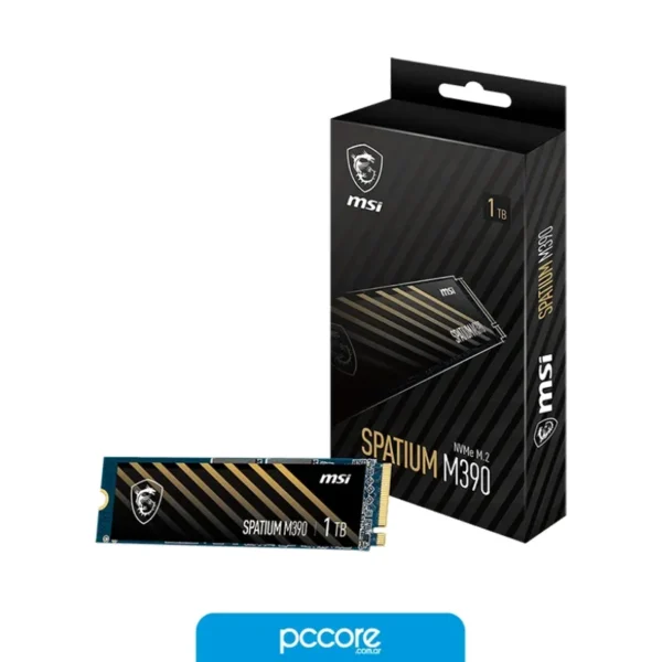 disco solido ssd 1tb msi spatium m390 nvme m.2 gamer SSD 1TB MSI Spatium M390