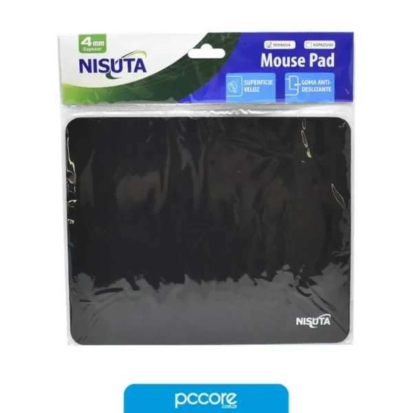 mousepad nisuta eco 240x200mm negro nspad24 mousepad nisuta eco 240x200mm negro nspad24