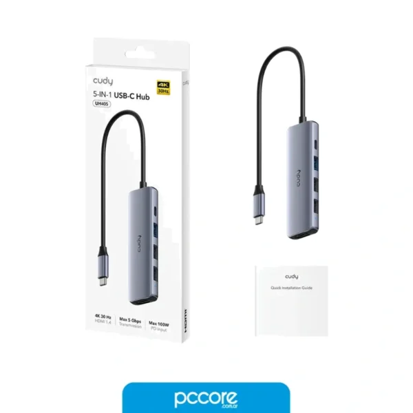 hub usb cudy 5 in 1 uh405 usb c a usb a 5gbps hdmi 4k pd 100 hub usb cudy 5 in 1 uh405 usb c a usb a 5gbps hdmi 4k pd 100