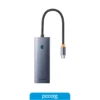 hub usb 7 in 1 usb c a usb c pd / hdmi 4k / usb 3.0 x3 / micro sd / sd baseus ultrajoy clarity hub usb 7 in 1 usb c a usb c pd / hdmi 4k / usb 3.0 x3 / micro sd / sd baseus ultrajoy clarity
