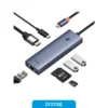 hub usb 7 in 1 usb c a usb c pd / hdmi 4k / rj45 / usb 3.0 x2 / sd / microsd baseus ultrajoy