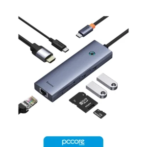 hub usb 7 in 1 usb c a usb c pd / hdmi 4k / rj45 / usb 3.0 x2 / sd / microsd baseus ultrajoy