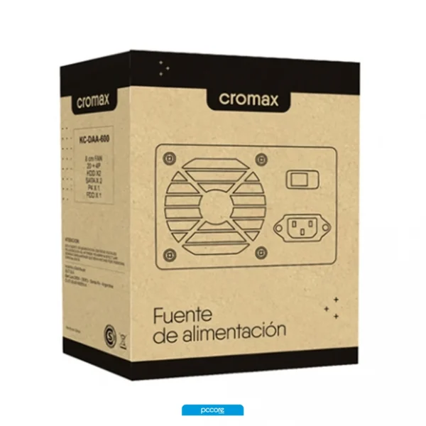 fuente 600w cromax kc daa 600