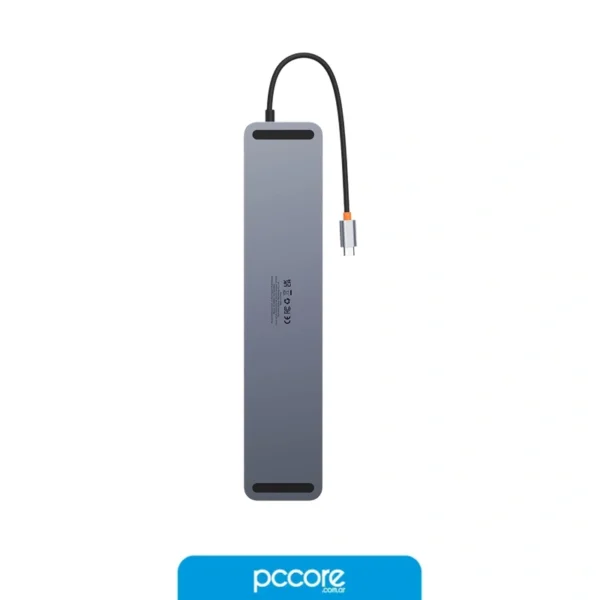hub usb 12 in 1 docking usb c a hdmi 4k x2 / dp 4k / rj45 / sd / microsd / usb 3.0 x3 / usb c pd / jack 3.5 baseus elitejoy