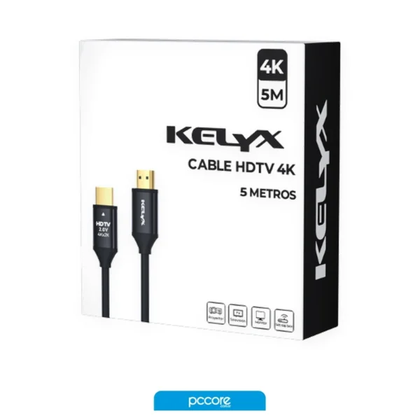cable hdmi kelyx m m 5m 2.0v 4k cable hdmi kelyx m m 5m 2.0v 4k