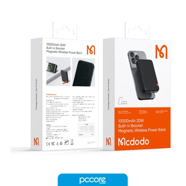 cargador power bank magsafe mcdodo mc 5101 10000mah p/ iphone