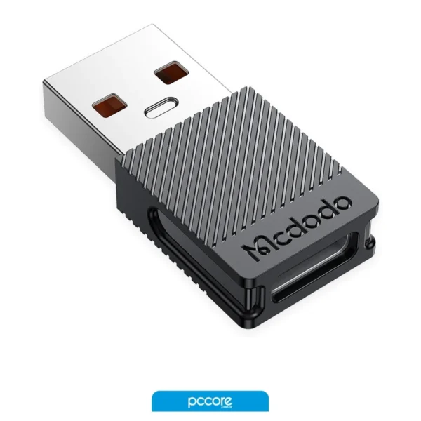 adaptador usb mcdodo tipo c a tipo a 3.0 silver a01534