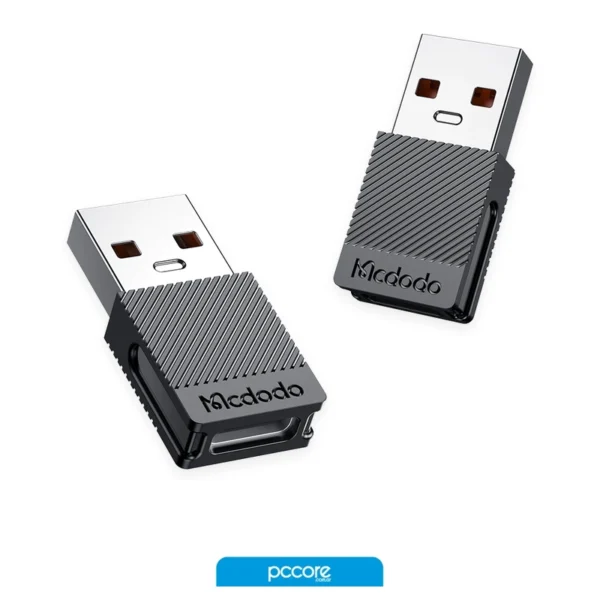 adaptador usb mcdodo tipo c a tipo a 3.0 silver a01534