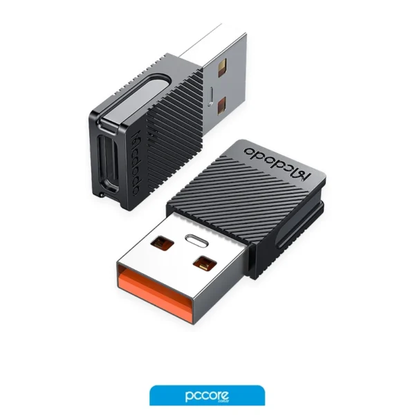 adaptador usb mcdodo tipo c a tipo a 3.0 silver a01534