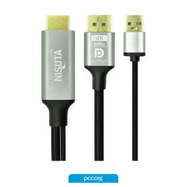 cable nisuta hdmi a displayport 1.8m ns cahddp2