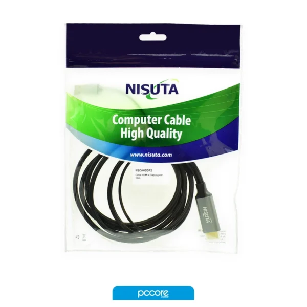 cable nisuta hdmi a displayport 1.8m ns cahddp2