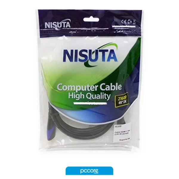 cable hdmi nisuta m m 1m 2.0v 4k ns cahdmi1