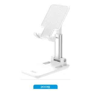 soporte base para celular xo aluminio plegable blanco c143
