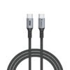 Cable de Carga y Sincronización de datos USB-C Verbatim 31859 60W 120Cm Magnetico Autoenrrollable, Negro