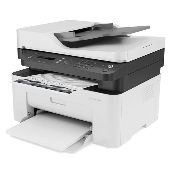 Impresora Multifunción Monocromática Hp Laserjet 137fnw Con Wifi 220v