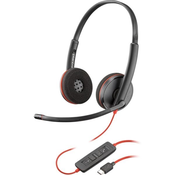 Auriculares Poly C3220 Con Adaptador Usb-a/usb-c 8x228a6