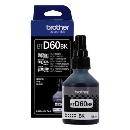 Tinta Impresora Brother Btd60bk Negra 108 Ml