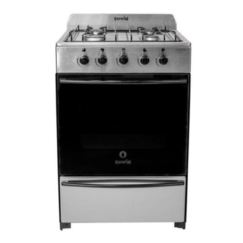 Cocina Escorial Master Classic Gas 4 Hornallas Acero Inox Color Plateado