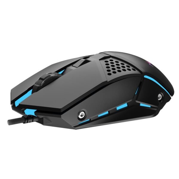 Mouse Gamer Movil Logix MG16 Caster RGB Negro
